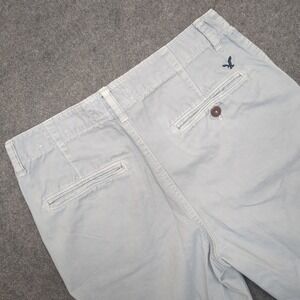 American‎ Eagle Outfitters Mens Shorts Size 32 Light Blue Cotton Chino Casual